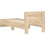  Okvir za krevet s uzglavljem boja hrasta 75x190 cm drveni | Eponuda.com