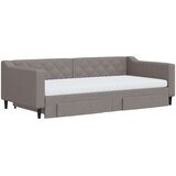  Dnevni krevet na razvlačenje smeđesivi 100 x 200 cm od tkanine | shoptok.hr