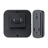  Bežično zvono za utičnicu, kinetičko, 230 V, crno | Eponuda.com