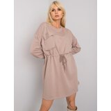 RUE PARIS Dress-RV-SK-7011.27X-dark beige | shoptok.hr