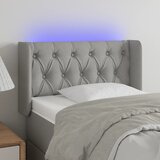  LED uzglavlje svjetlosivo 83x16x78/88 cm od tkanine | shoptok.hr