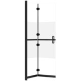  Sklopiva pregrada za tuš napola matirano staklo ESG 120x190 cm | shoptok.hr