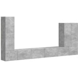  Namestitev na steno 6 pcs Betonsko siva - - Siva - 78.74 - 98 x 31 x 29,5 cm - 2025-vidaXL-Uvoz_2 | Shoptok.si
