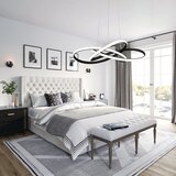 Toolight moderna led stropna svjetiljka + pilot App814-CP čvor crna | shoptok.hr