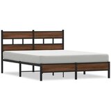 vidaXL Okvir kreveta bez madraca smeđi hrast 150x200 cm izrađeno drvo | shoptok.hr