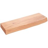  Zidna polica svjetlosmeđa 60x20x6 cm od obrađene hrastovine | shoptok.hr