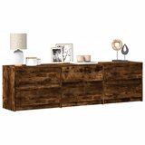  ormarić s LED svjetlima boja hrasta 180x34x50 cm drveni | shoptok.hr