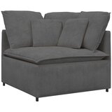  Modularna sofa s jastucima, korduro tkanina, tamno siva | Shoptok.si