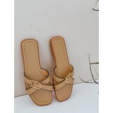 DStreet Klapki damskie khaki | ePonuda.com