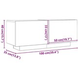 vidaXL TV omarica starinski les 100x35x40 cm inženirski les | Shoptok.si