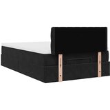  Otomanski krevet s madracem&LED crni 120x200cm baršunasti | shoptok.hr