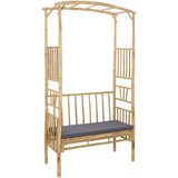  Vrtni lok s klopjo Naravna 115 x 50 x 205 cm Bambus - - Rjava - 19.5 - 115 x 50 x 205 cm - 2025- | Shoptok.si