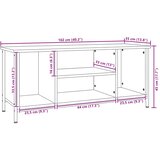 TV ormarić boja hrasta sonome 102x35x45 cm konstruirano drvo | shoptok.hr