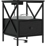  Noćni ormar Crni hrast 41,5 x 40,5 x 55 cm Konstruirano drvo | Eponuda.com