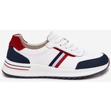 EVENTO Leather Women's Sports Shoes White Navy Lorvessa | shoptok.hr