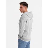 Ombre Men's softly structured hooded sweatshirt - grey | Shoptok.si