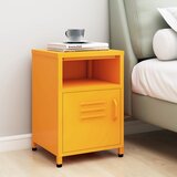 Furnova Nočna omarica gorčično rumena 35x35x51 cm jeklo, (21926947) | Shoptok.si