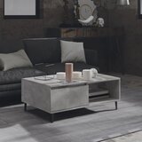 Furnova Klubska mizica betonsko siva 90x60x35 cm iverna plošča, (21915357) Cene
