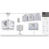 Dalber 63232E - Dečiji luster MOON LIGHT 1xE27/60W/230V | Eponuda.com