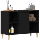 Ormarić za umivaonik crni hrast 80x33x60 cm inženjerski drvo | shoptok.hr