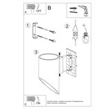  Stenska svetilka PENNE 20 bela, (21347304) | Shoptok.si