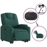  Električni naslonjač na podizanje tkanina tamnozeleni | shoptok.hr