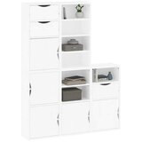  Bočni ormarići 5 kom ODDA bijeli 40x24x79 cm puno drvo bor | shoptok.hr