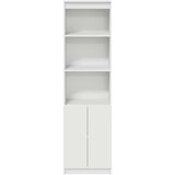 vidaXL Visoka omara bel 50x35x180 cm inženirski les | Shoptok.si