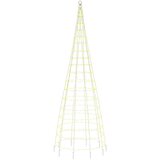 vidaXL Svjetlo za božićno drvce na stijegu 550 LED tople bijele 300 cm | shoptok.hr