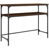  The Living Store Konzolna mizica rjav hrast 100x35,5x75 cm inženirski les - Konzolna Mizica, (21500682) | Shoptok.si