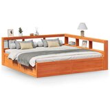  Krevet s regalom za knjige bez madraca 180x200 cm od borovine | shoptok.hr