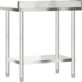  Kuhinjski radni stol 82,5 x 55 x 93 cm od nehrđajućeg čelika | shoptok.hr