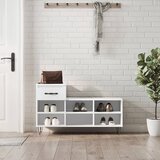 vidaXL Omarica za čevlje bela 102x36x60 cm inženirski les Cene