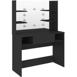  Stolić za šminkanje s LED svjetlima 100 x 40 x 135 cm MDF crni | shoptok.hr