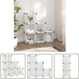 The Living Store Kockasta omarica za shranjevanje s 6 kockami prozoren PP - Kockasta Omarica Za Shranjevanje, (21744510) | Shoptok.si