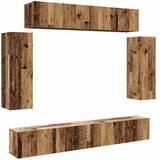  6-dijelni zidni set TV ormarić konstruirano drvo | shoptok.hr