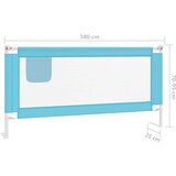 vidaXL sigurnosna ograda za dječji krevet plava 180 x 25 cm od tkanine | shoptok.hr