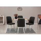 Woody Fashion Set Trpezarijski sto i 4 trpezarijske stolice Vina 1053, Crni Cijene