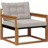  Set vanjskih sofa Čvrsto drvo akacije i Textilene Prirodna | shoptok.hr