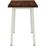  90 x 55 x 75 cm Čvrsto drvo akacije Tamno smeđa i bijela | shoptok.hr