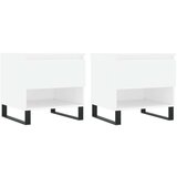  Stolići za kavu 2 kom bijeli 50x46x50 cm od konstruiranog drva | shoptok.hr