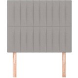  Uzglavlje svijetlosivo 100x5x118/128 cm tkanina | shoptok.hr