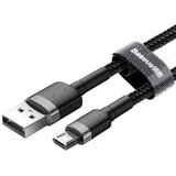 Baseus Kabel Woven, USB-A na USB-Micro, 2A, 300cm, Black/Grey, CAMKLF-HG1 | shoptok.hr