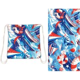 INF Kombinacija brisače in nahrbtnika za na plažo YTB-001-9 80x160 cm Model 4, (21778683) | Shoptok.si
