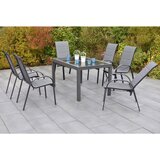 Gardenson VRTNA GARNITURA AMALFI aluminij barve grafita, siva | Shoptok.si