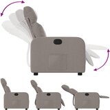  Naslonjač od tkanine smeđesivi | shoptok.hr