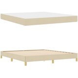 s opruga kutije s uzglavljem Krema 180 x 200 cm tkanina | shoptok.hr
