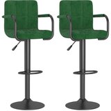 Furnova Barski stolčki 2 kosa temno zelen žamet, (21949332) | Shoptok.si