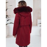 DStreet Damska kurtka zimowa parka FERNAYA bordowa | Shoptok.si