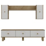 Hanah home TV polica Deren Bohem Sapphıre Oak White